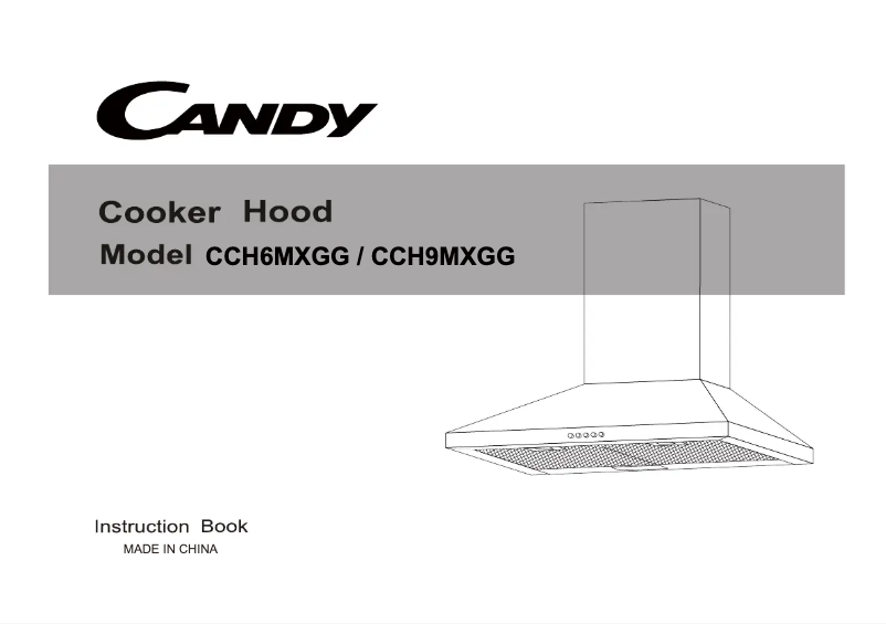 Page n°1 - Manuel utilisateur Candy CCH9MXGG