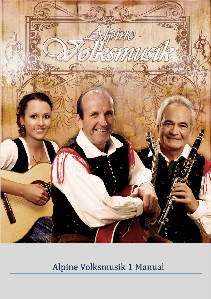 Image de la première page du manuel de l'appareil Alpine Volksmusik 1