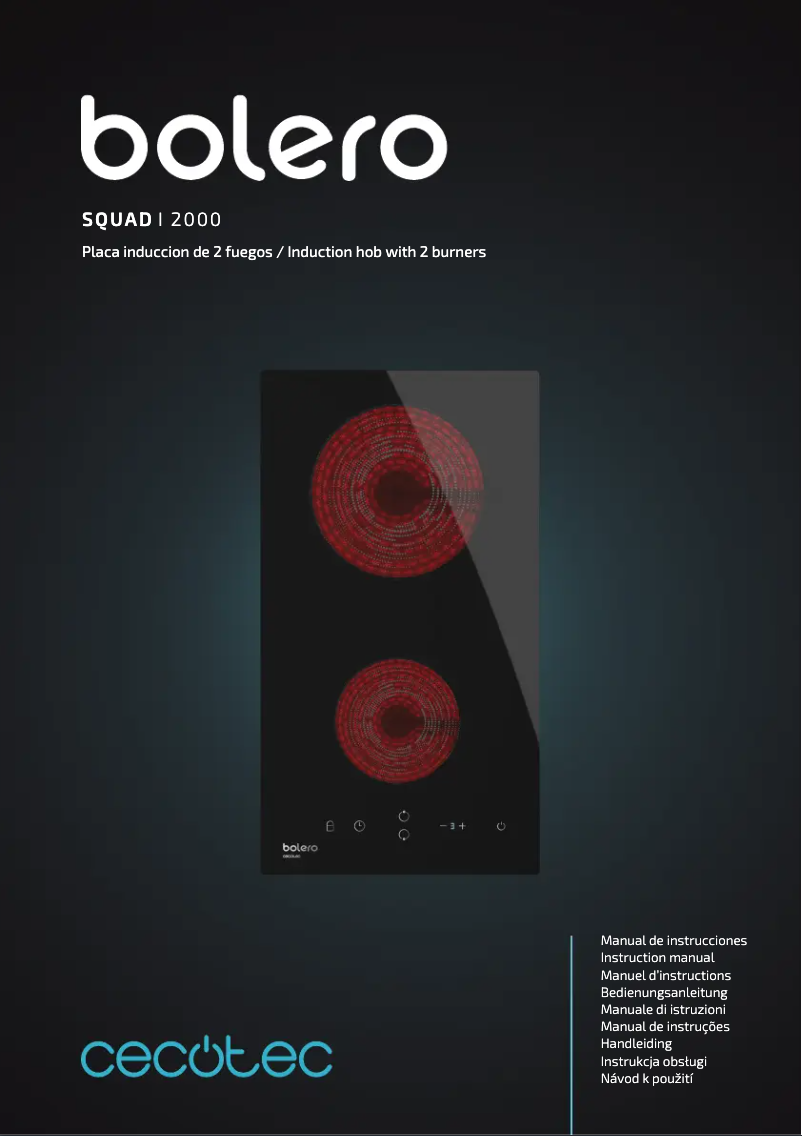 Page 1 de la notice Manuel utilisateur Cecotec Bolero Squad I 2000