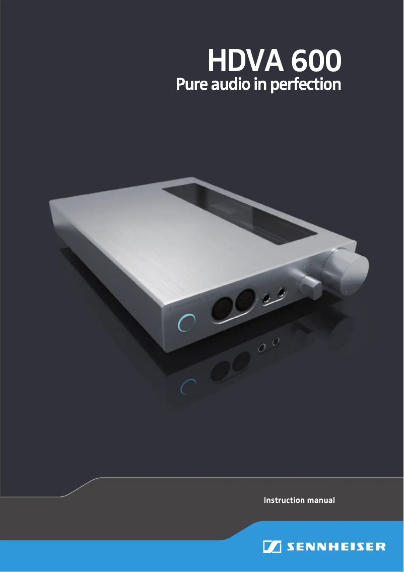 Image de la première page du manuel de l'appareil HDVA600