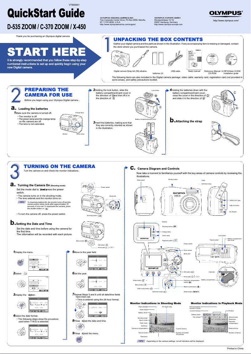 Image de la première page du manuel de l'appareil X-450