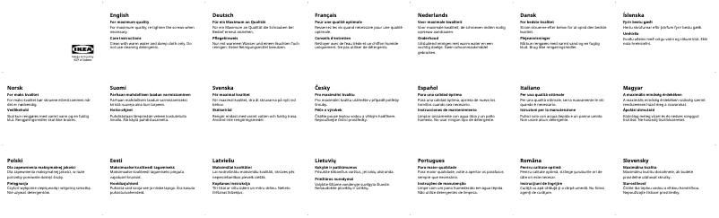 Page 1 de la notice Manuel utilisateur Ikea TOBIAS 903.496.75