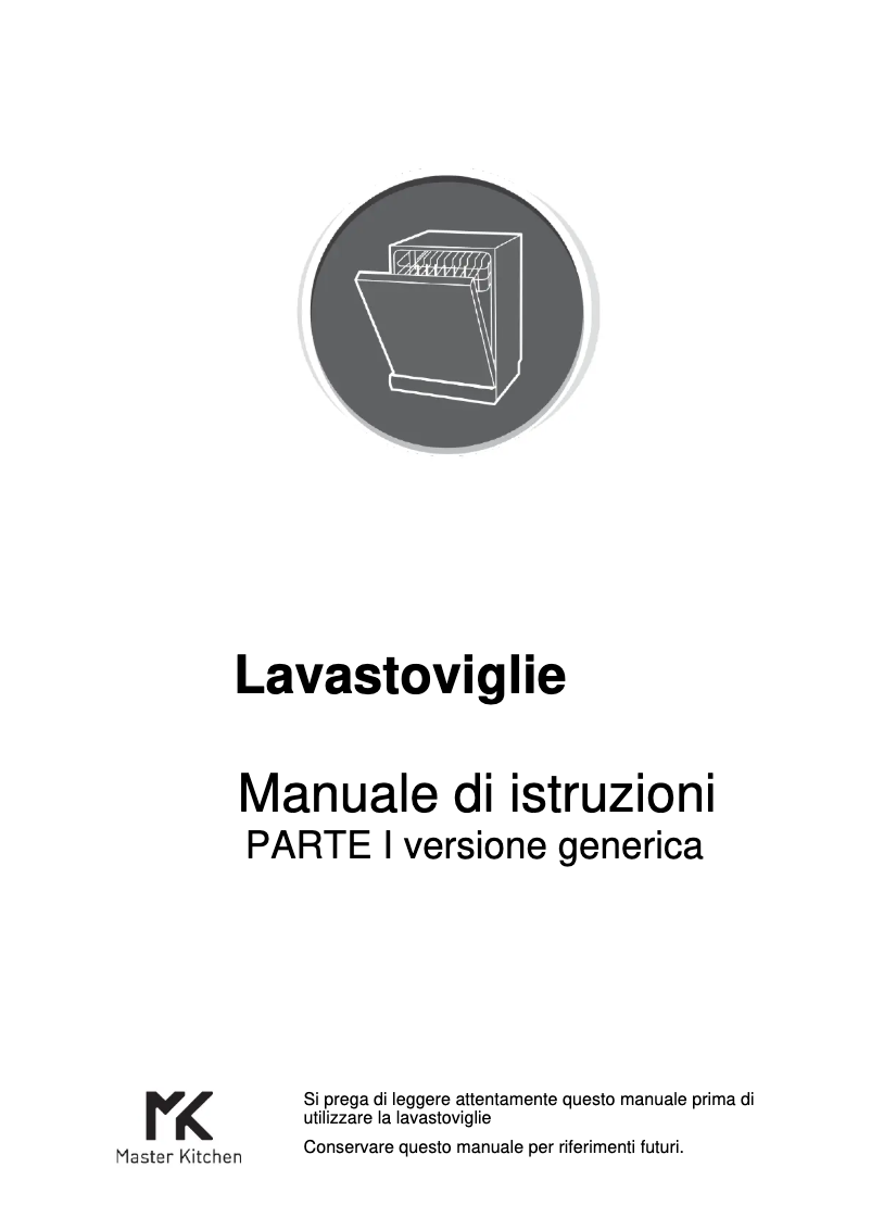 Page 1 de la notice Manuel utilisateur Master Kitchen MKDW FI605314 ESL E