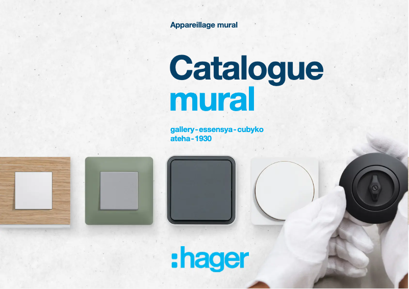 Page 1 de la notice Catalogue Hager WE256