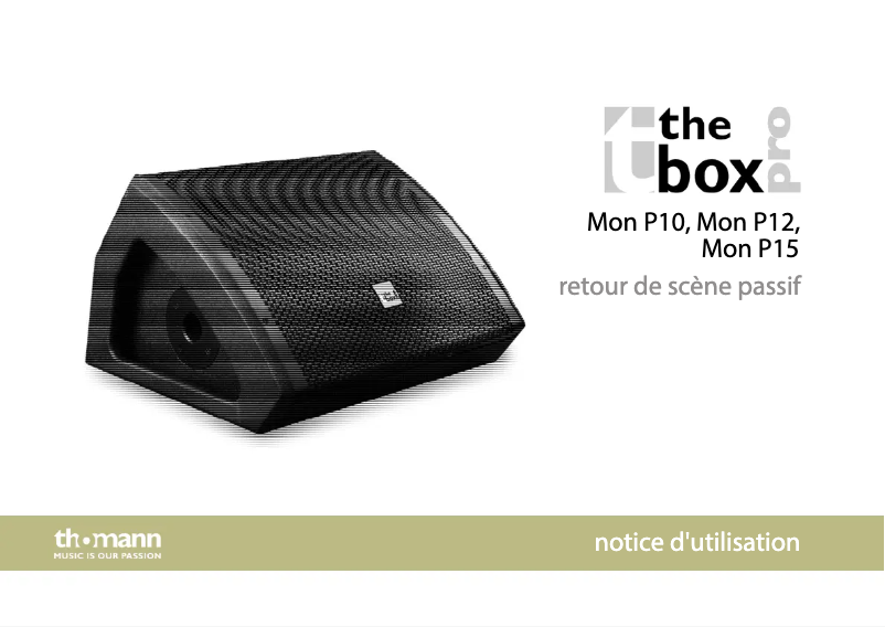 Image de la première page du manuel de l'appareil Mon P12