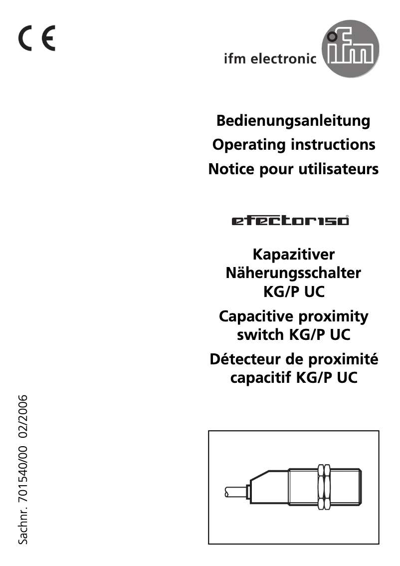 Image de la première page du manuel de l'appareil KG0006