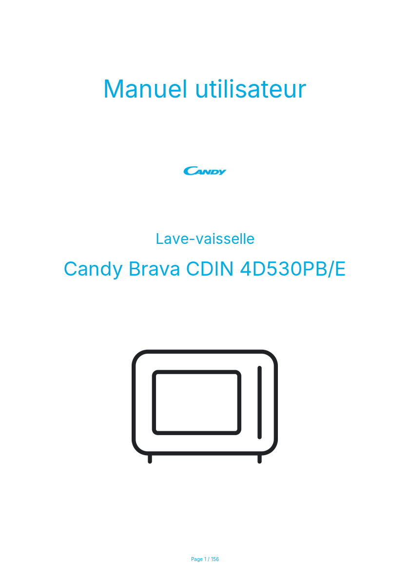 Image de la première page du manuel de l'appareil Brava CDIN 4D530PB/E