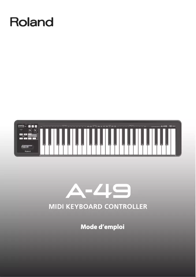 Page n°1 - Manuel utilisateur Roland A-49