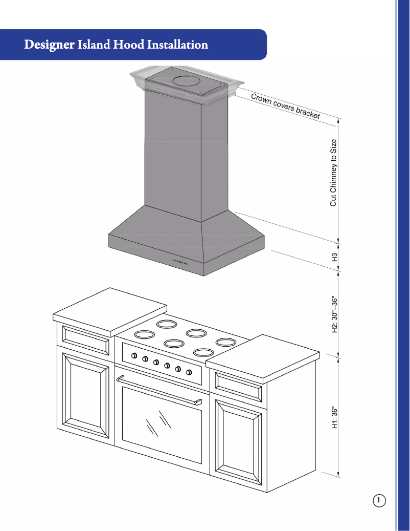 Page 1 de la notice Manuel utilisateur ZLine KB2ISCCXS30