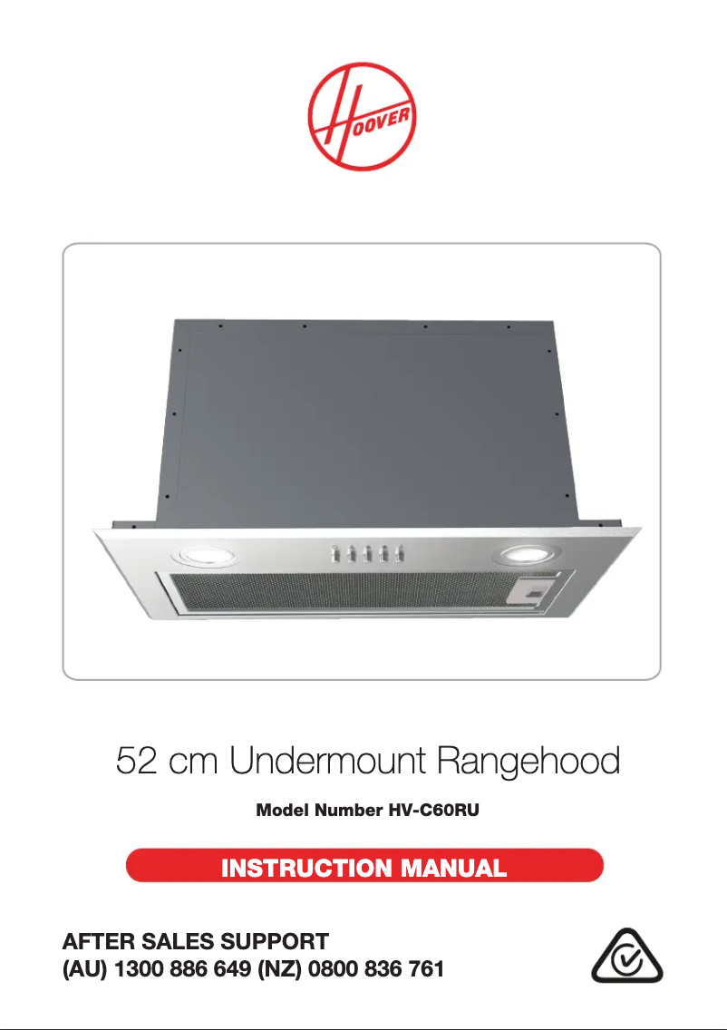 Page n°1 - Manuel utilisateur Hoover HV-C60RU