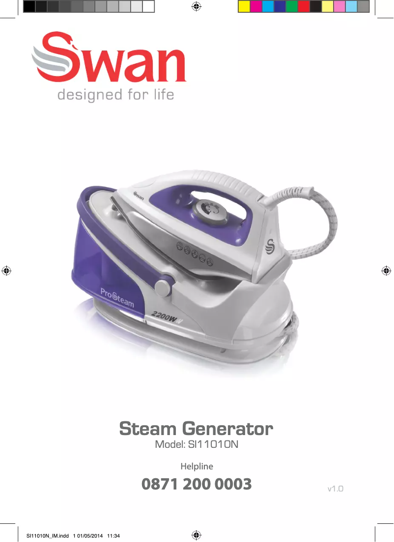 Page n°1 - Manuel utilisateur Swan SI11010BLKN