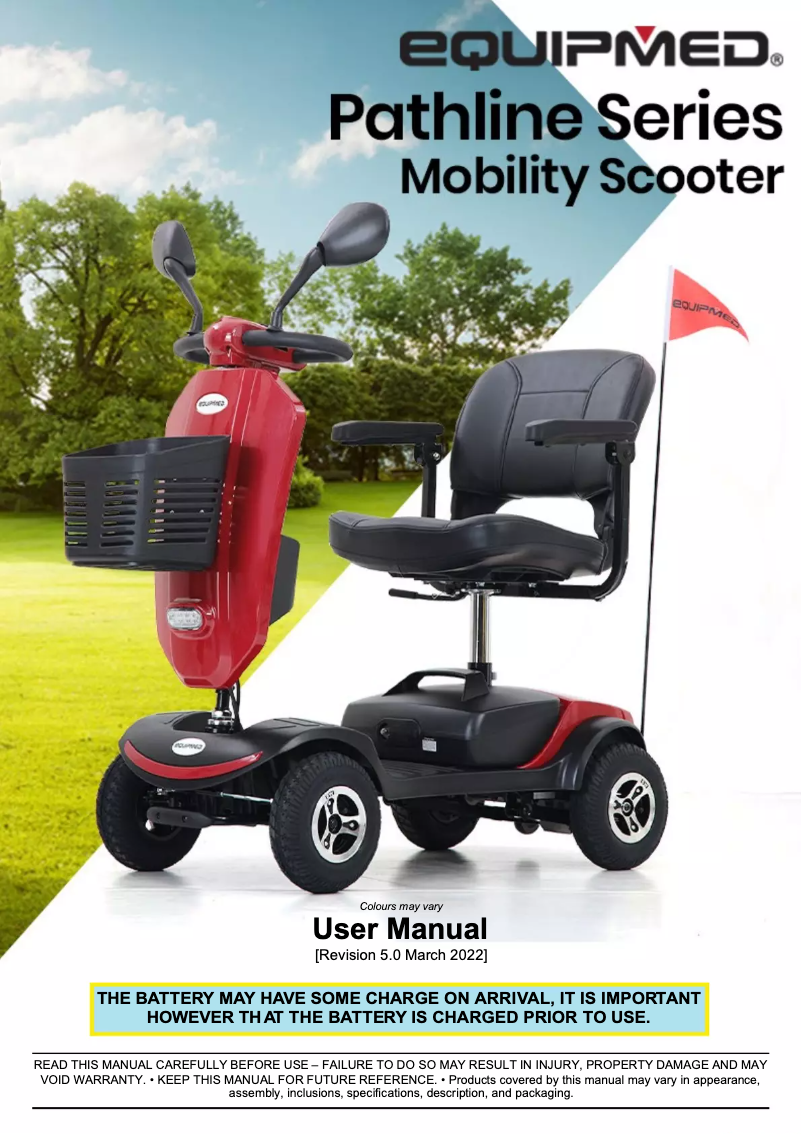 Image de la première page du manuel de l'appareil Pathline Series