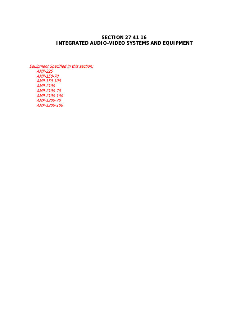 Page n°1 - Manuel utilisateur Crestron AMP-1200-70