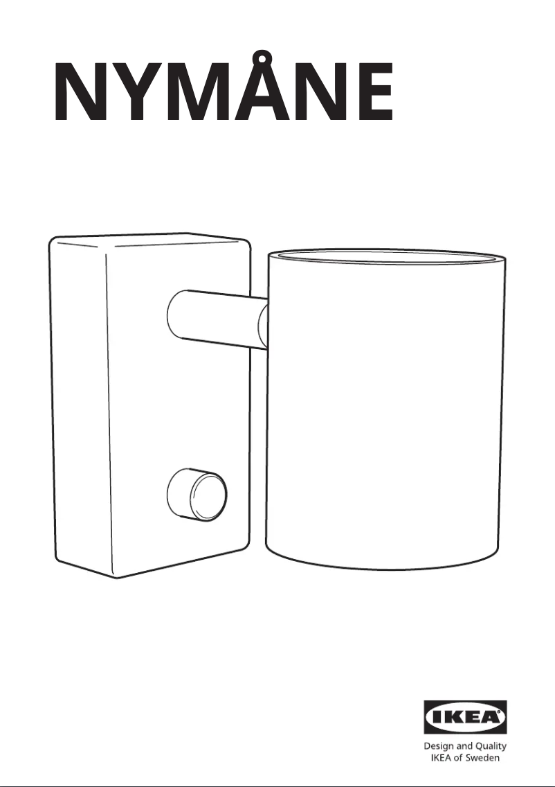 Page 1 de la notice Manuel utilisateur Ikea NYMÅNE 603.569.93