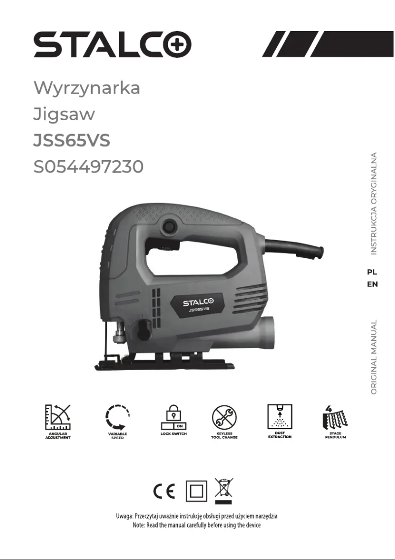 Page 1 de la notice Manuel utilisateur Stalco JSS65VS