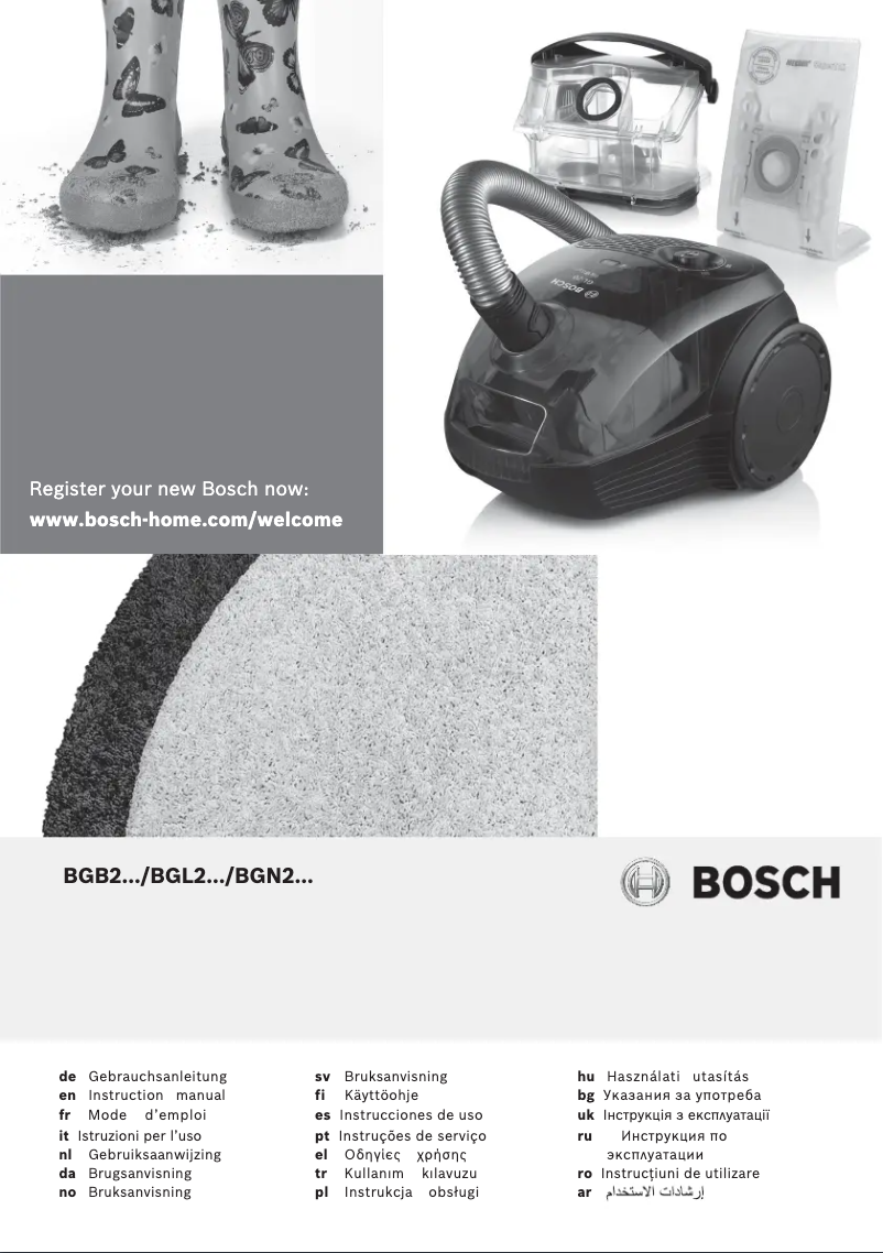 Página 1 del manual Manual de usuario Bosch BGB2B111