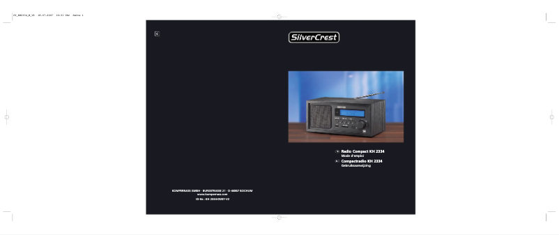 Página 1 del manual Manual de usuario SilverCrest KH 2334