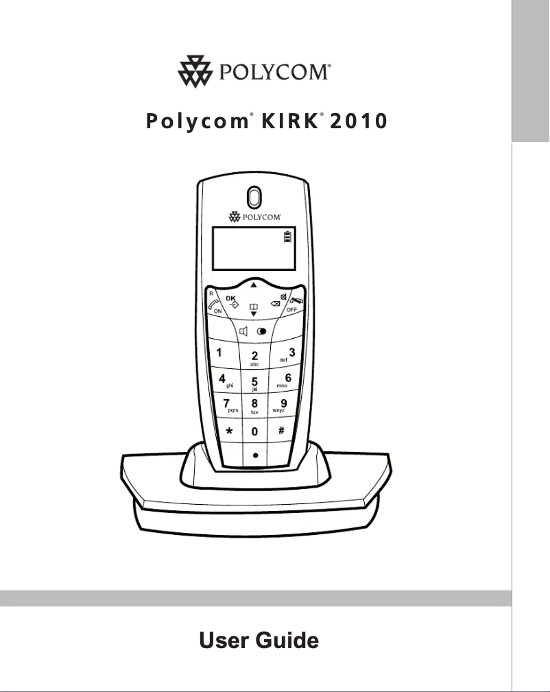 Page 1 of the manual User Manual Polycom KIRK 2010