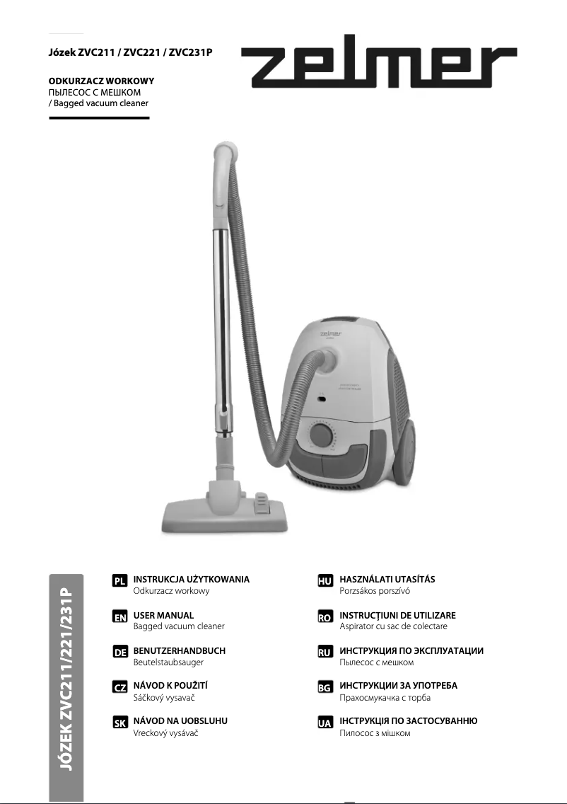 Image de la première page du manuel de l'appareil Józek ZVC211