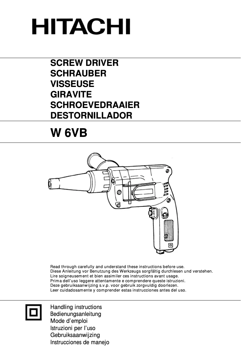 Image de la première page du manuel de l'appareil W 6VB