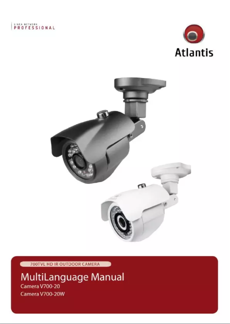 Page n°1 - Manuel utilisateur Atlantis Land V700-20 Kit