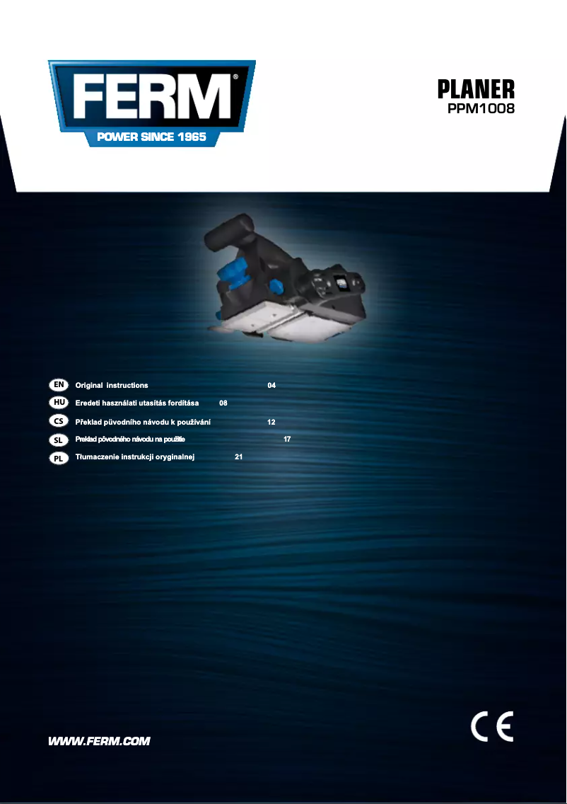 Page 1 de la notice Manuel utilisateur Ferm PPM1008