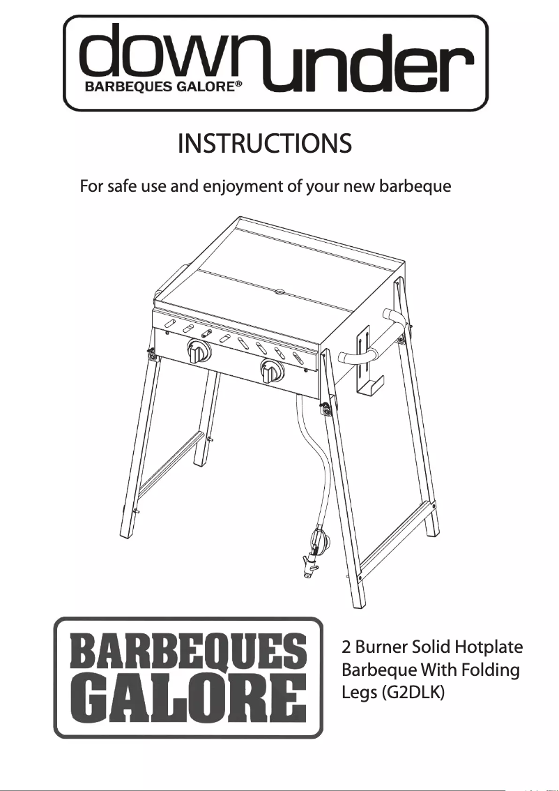 Page 1 de la notice Manuel utilisateur Downunder G2DLK