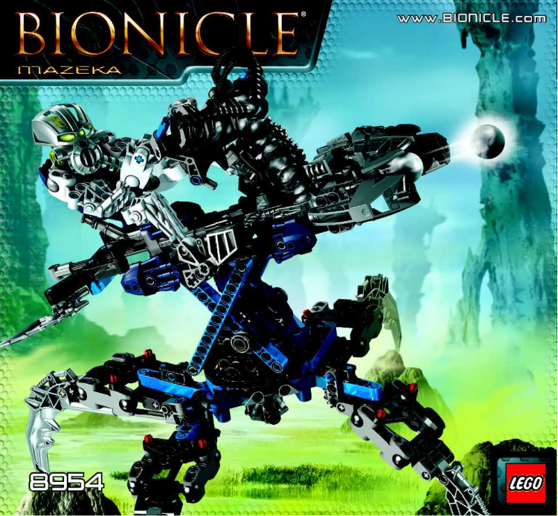 Page n°1 - Manuel utilisateur Lego Bionicle 8954