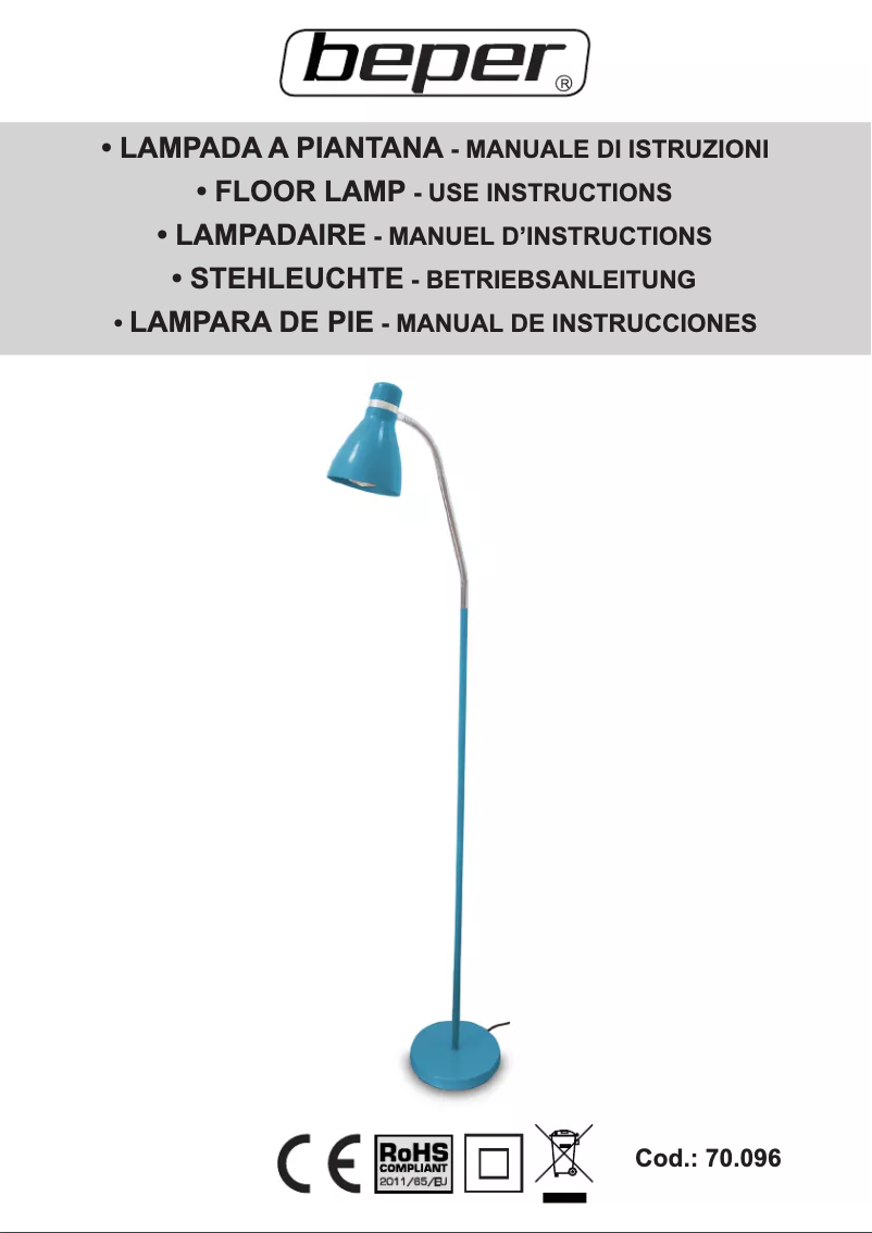 Image de la première page du manuel de l'appareil 70.096