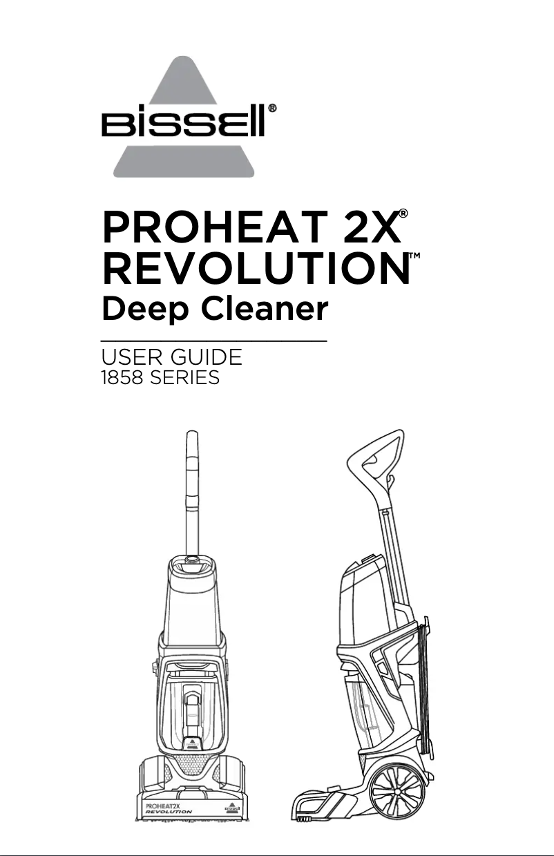 Page 1 de la notice Manuel utilisateur Bissell PowerClean 2X
