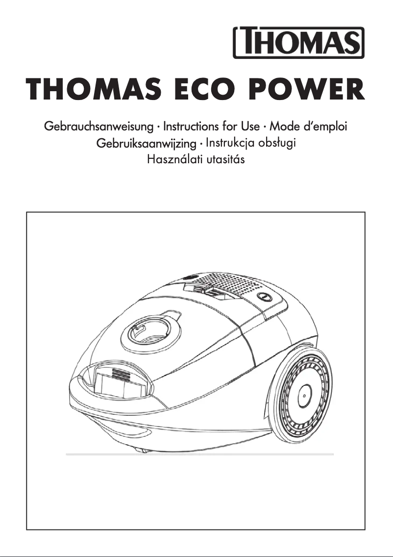 Page 1 de la notice Manuel utilisateur Thomas Eco Power 2.0