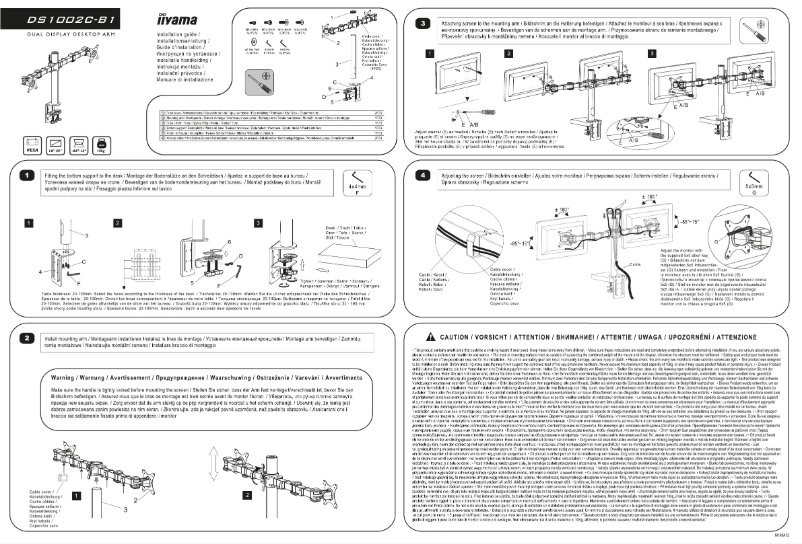 Page 1 de la notice Manuel utilisateur Iiyama DS1002C-B1