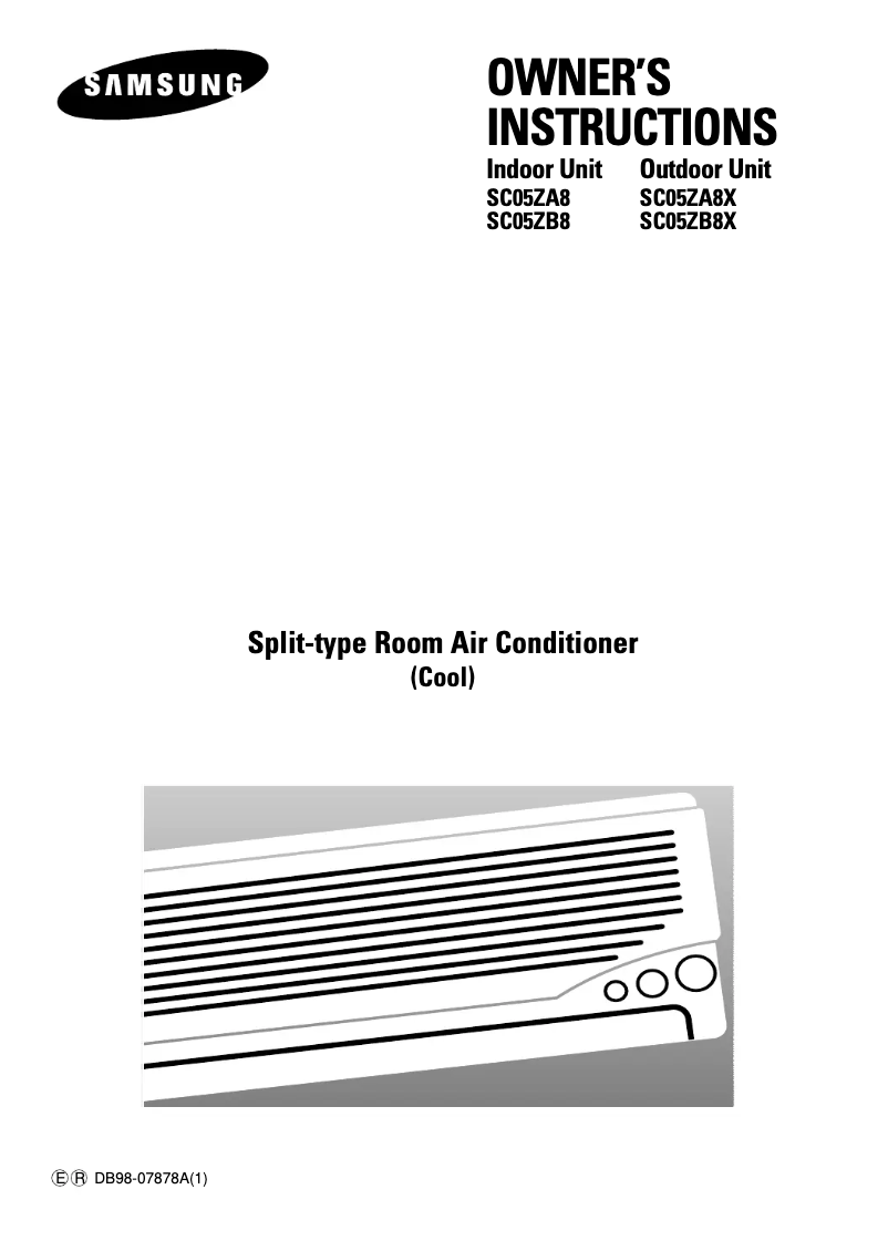 Image de la première page du manuel de l'appareil SC05ZA8