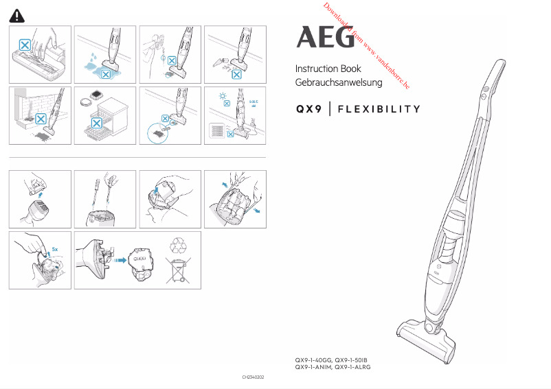 Página 1 del manual Manual de usuario AEG QX9 Flexibility
