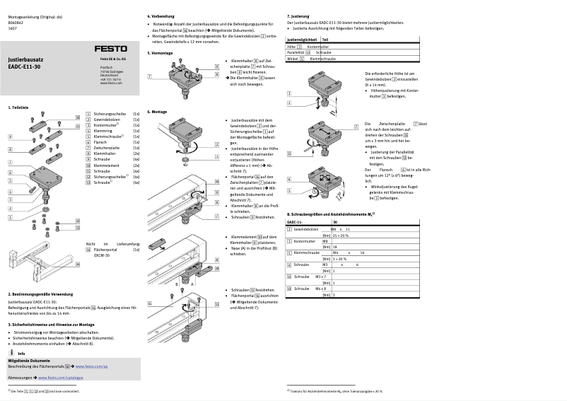 Image de la première page du manuel de l'appareil EADC-E11-30