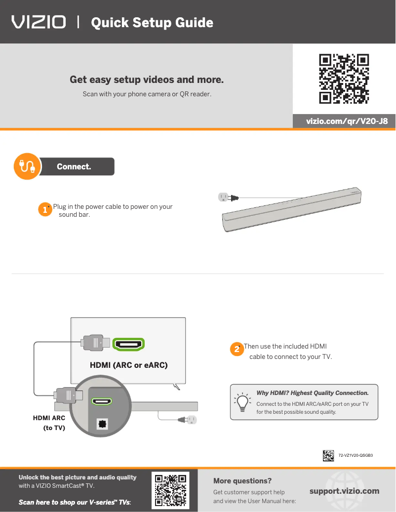 Image de la première page du manuel de l'appareil V20-J8