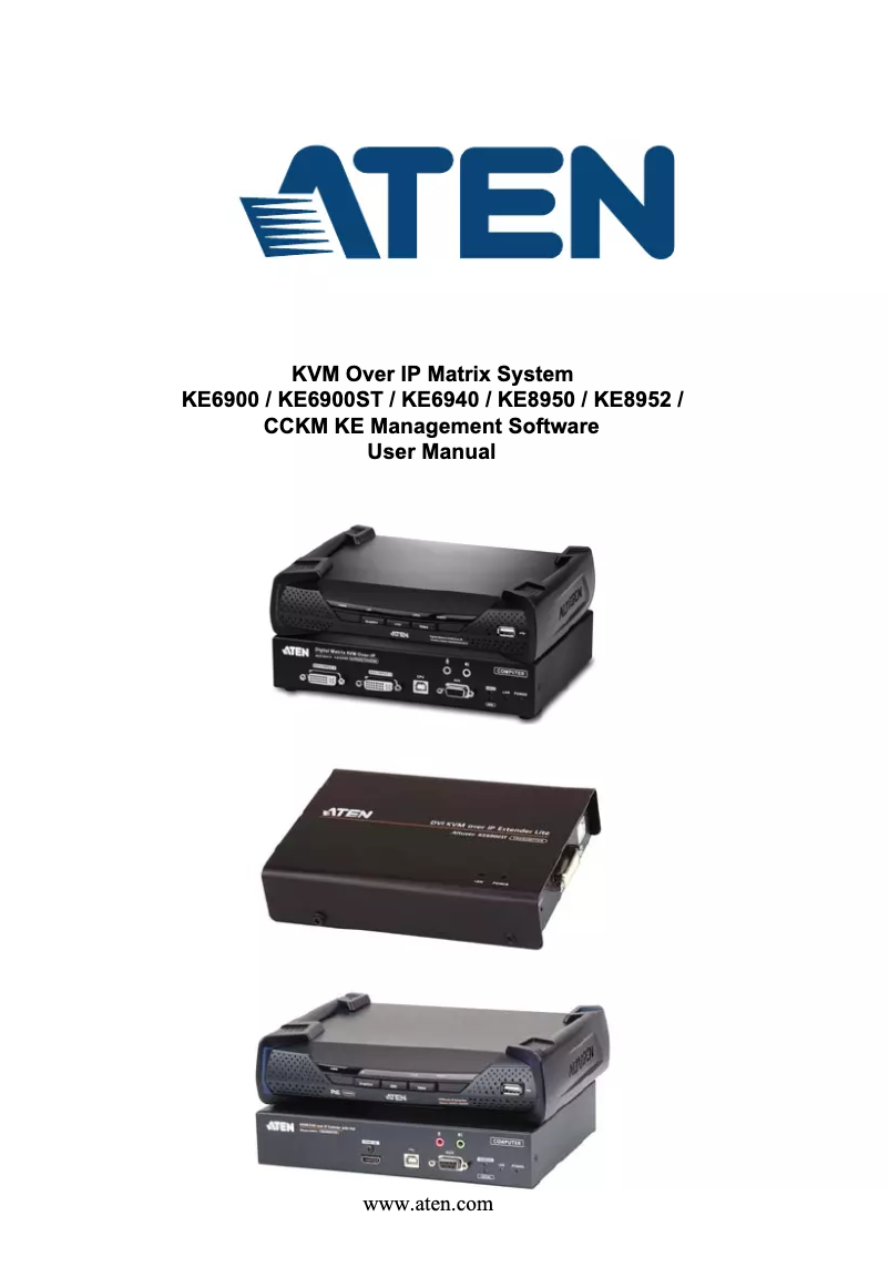 Image de la première page du manuel de l'appareil KE8950-AX-E