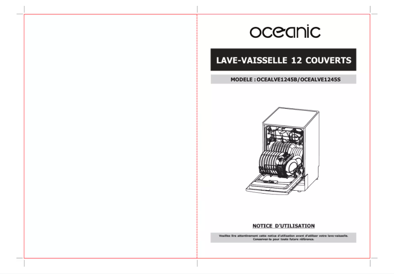 Image de la première page du manuel de l'appareil OCEALVE1245S