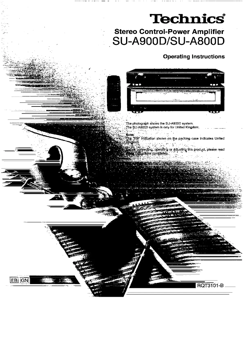 Page n°1 - Manuel utilisateur Technics SU-A800D