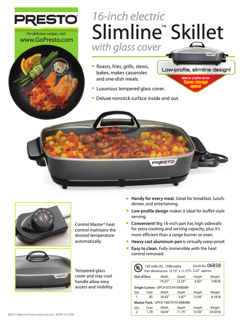 Image de la première page du manuel de l'appareil 16-inch electric Slimline 06858