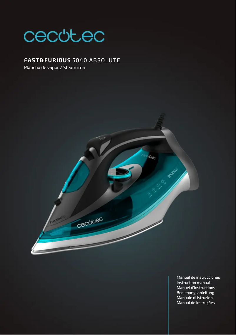 Image de la première page du manuel de l'appareil Fast&Furious 5040 Absolute