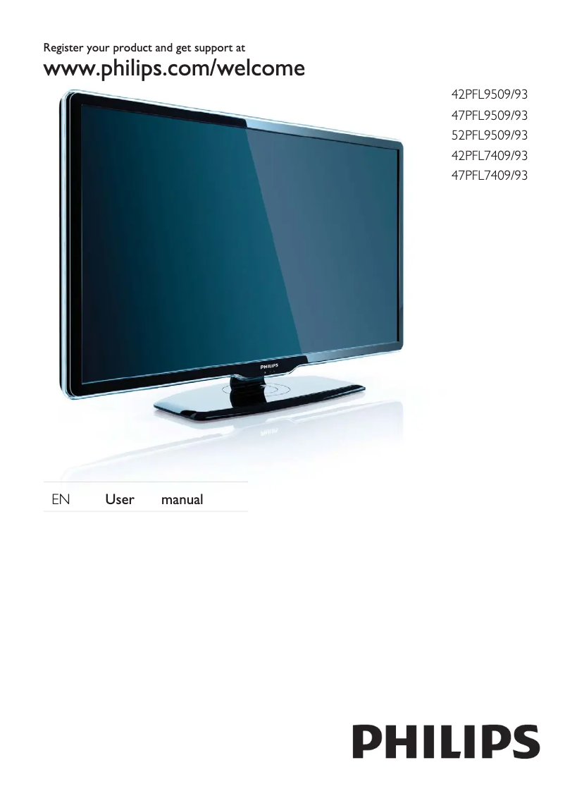 Page n°1 - Manuel utilisateur Philips 52PFL9509