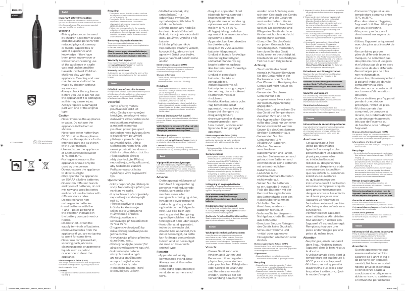 Imagen de la primera página del manual del dispositivo Series 1000 NT1650