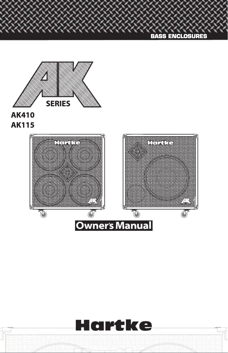 Page n°1 - Manuel utilisateur Hartke AK115