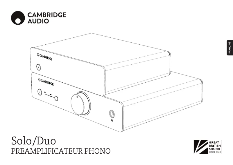 Image de la première page du manuel de l'appareil Solo