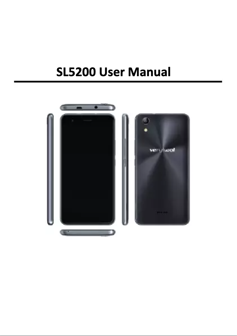 Image de la première page du manuel de l'appareil Verykool Eclipse SL5200