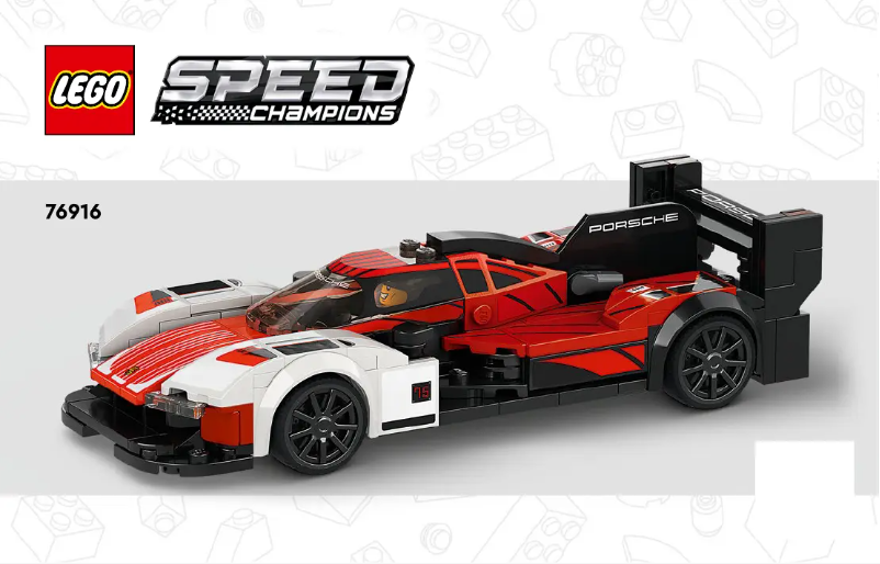 Page n°1 - Consignes visuelles Lego Speed Champions 76916