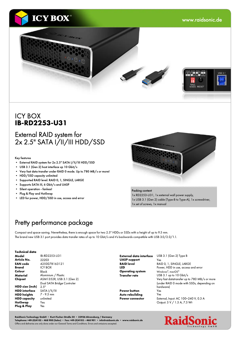 Image de la première page du manuel de l'appareil IB-RD2253-U31