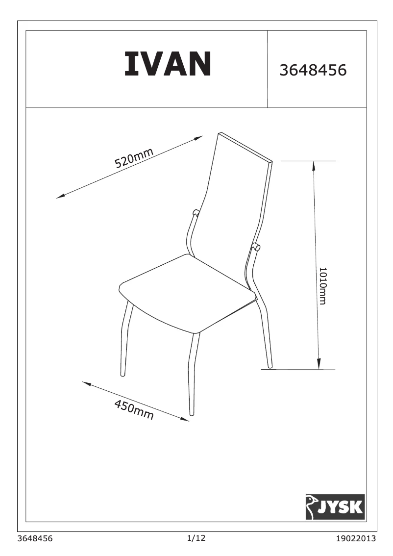 Page n°1 - Manuel utilisateur JYSK Ivan