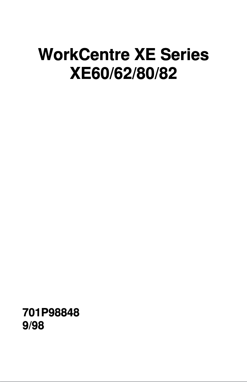 Page 1 de la notice Manuel utilisateur Xerox WorkCentre XE82